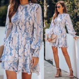 Vici Snakeskin Dress